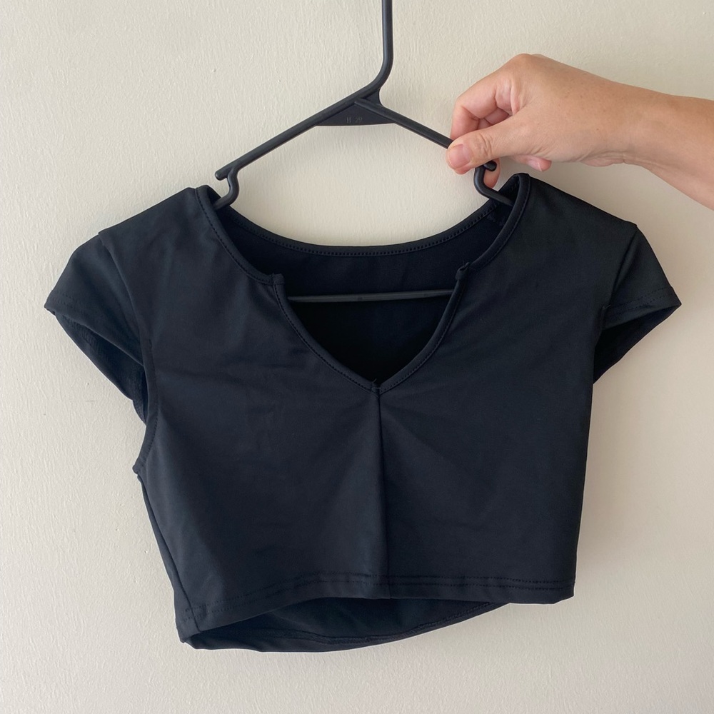 Black Crop Top, size S/M